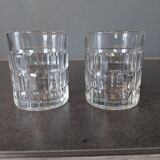 2 mini vintage whiskey glass