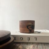 Box pot from La Colombe Pottery in Vallauris style glazed stoneware ceramic
