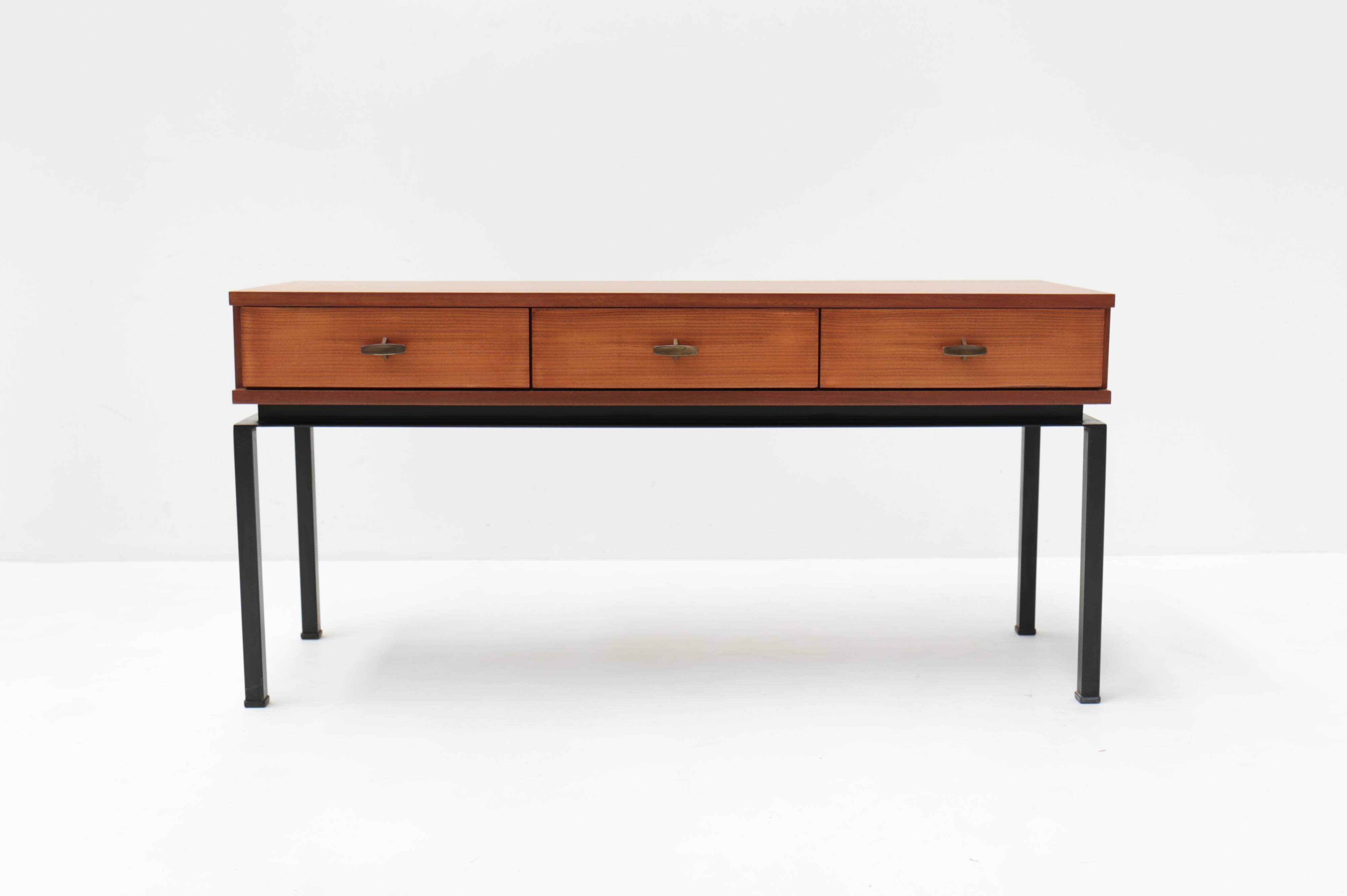 Vintage console by Marcel Gascoin for Alvéole, 1950s/1960s