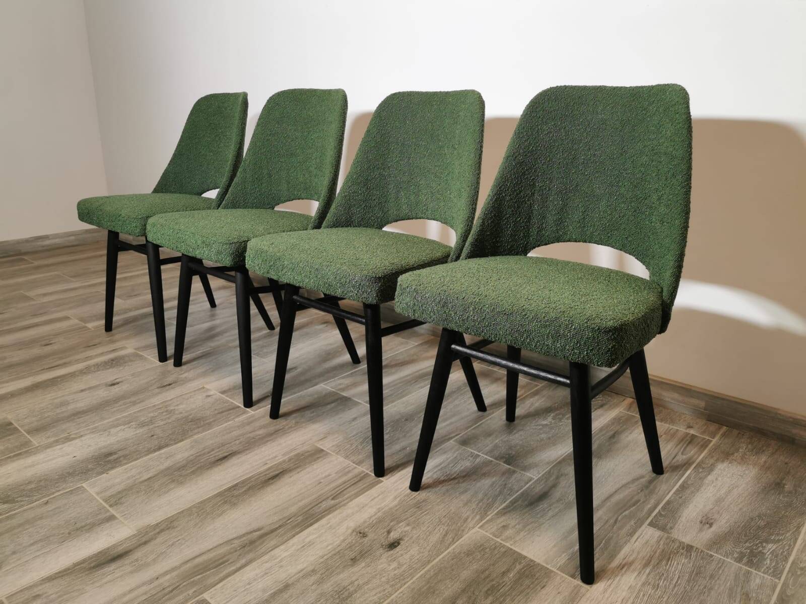 Dining Chairs by Radomir Hoffman for Ton, 1950s, Set of 4