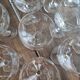 Lot de 11 verres à vin blanc ancien en verre ciselé