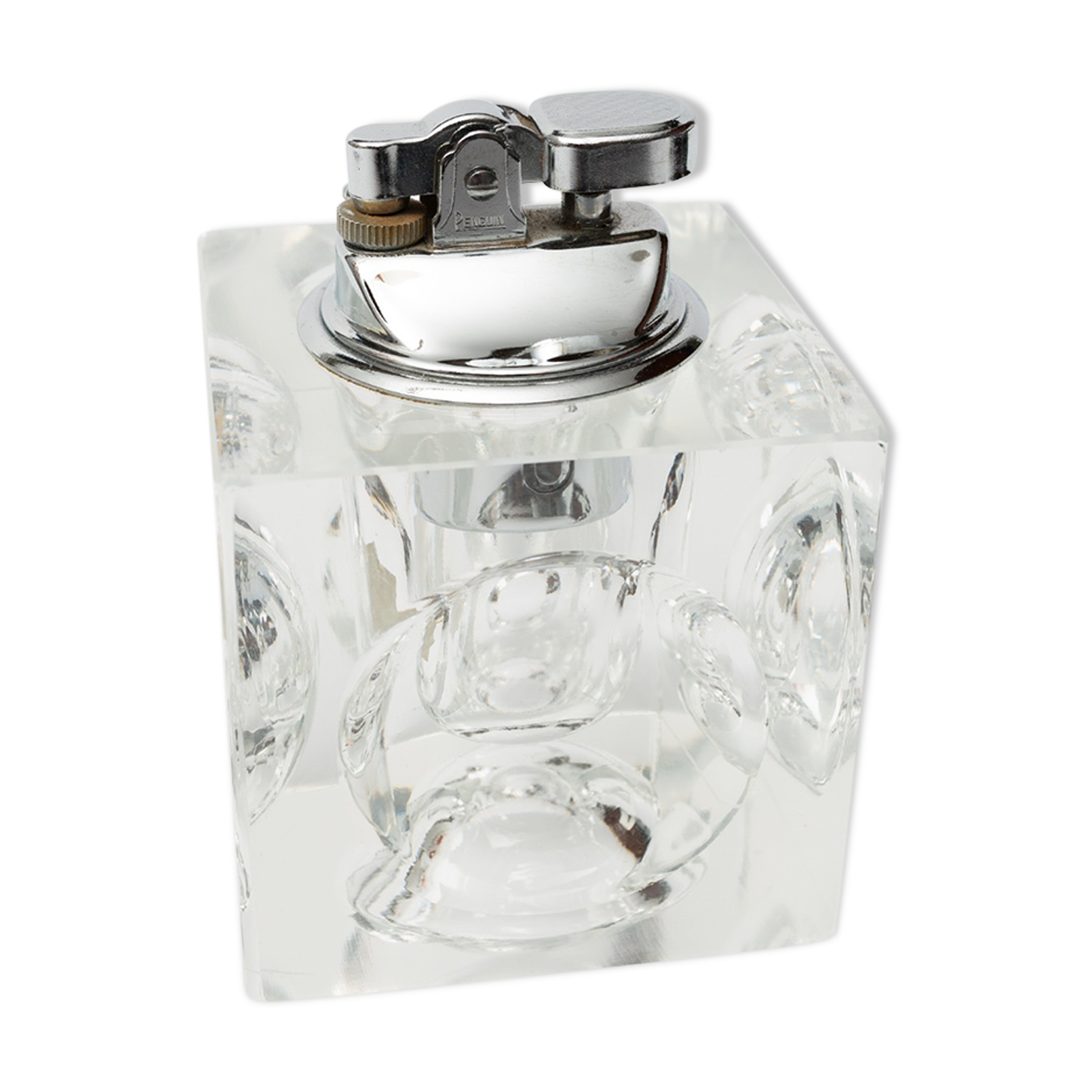 Briquet de table cubique en cristral
