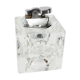 Cubic crystal table lighter