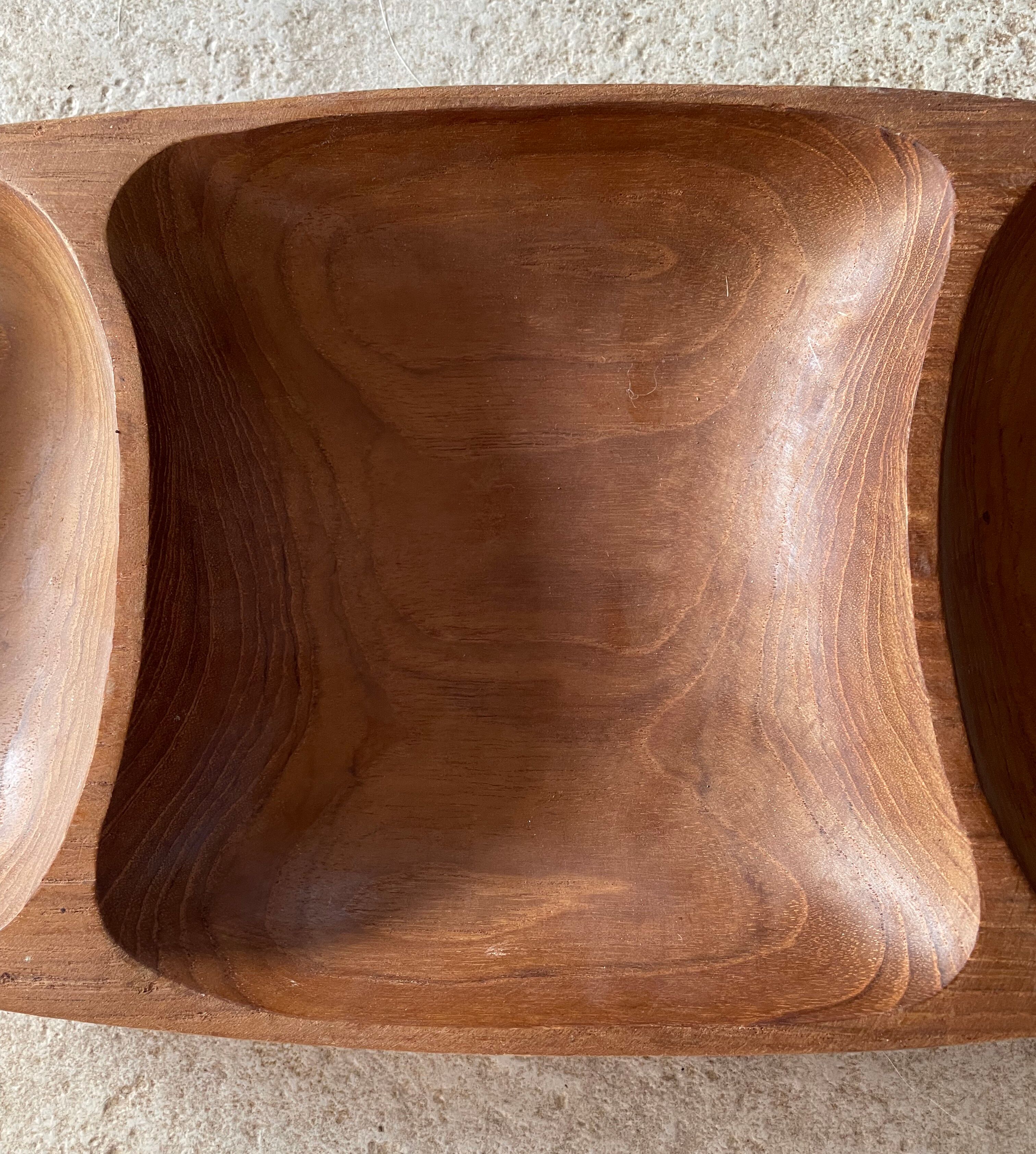 Plateau en bois vintage 41,5cm