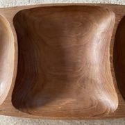 Plateau en bois vintage 41,5cm