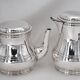 Puiforcat, tea and coffee service, 4 pieces, solid silver Minerva, excellent condition.