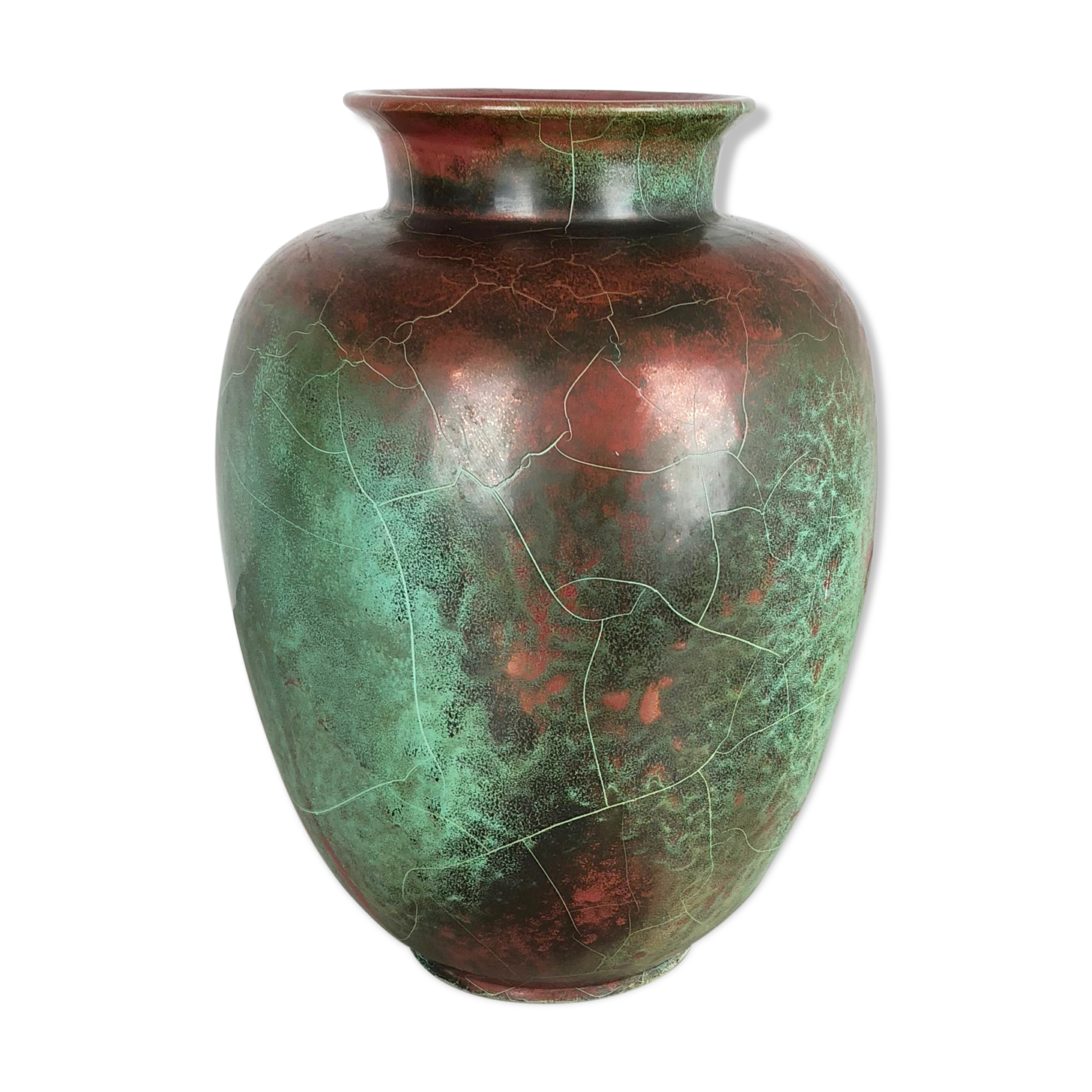 Large Ceramic Studio Pottery Vase Richard Uhlemeyer, Hannover Germany, 1940s