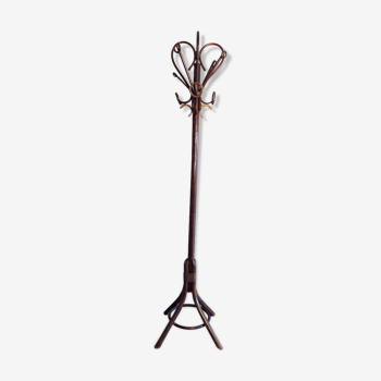 Portemanteaux perroquet en rotin foncé
