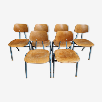 Ensemble de 6 chaises d’école