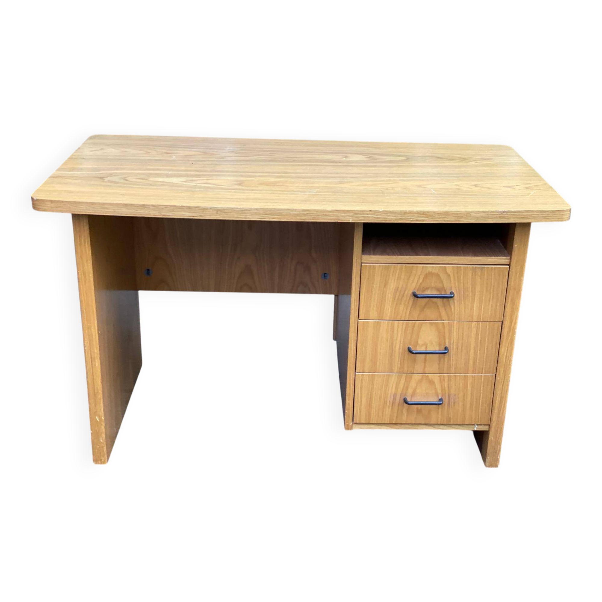 Scandinavian wooden desk from the 1980s with drawers