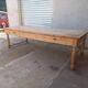 Grande table de communauté en chêne et sapin
