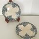 Lot of 2 plates for dessert Terre de Fer décor Louis XV