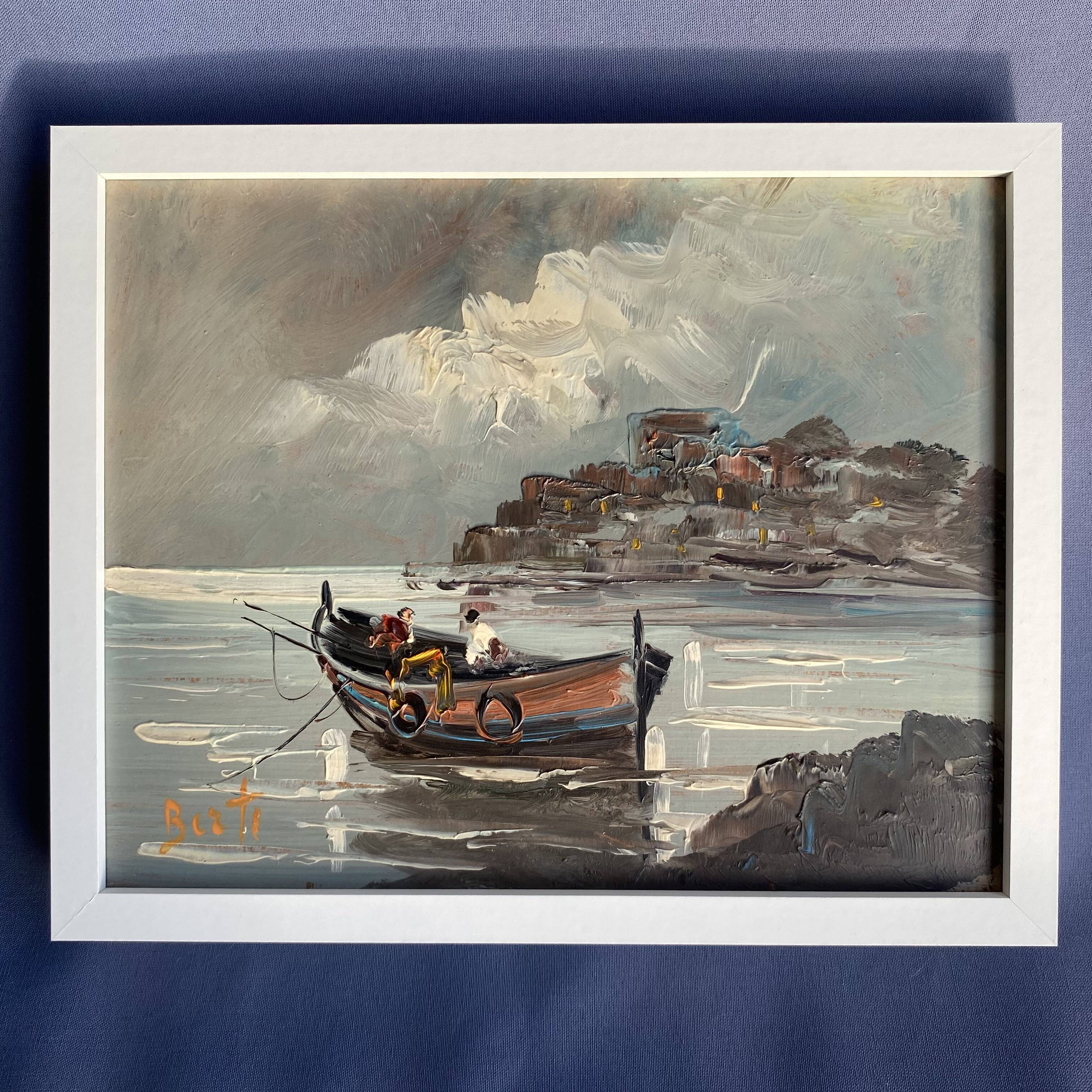 Marine on panel 24x30, renovated