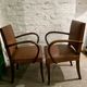 Vintage 1960s bridge chair pair