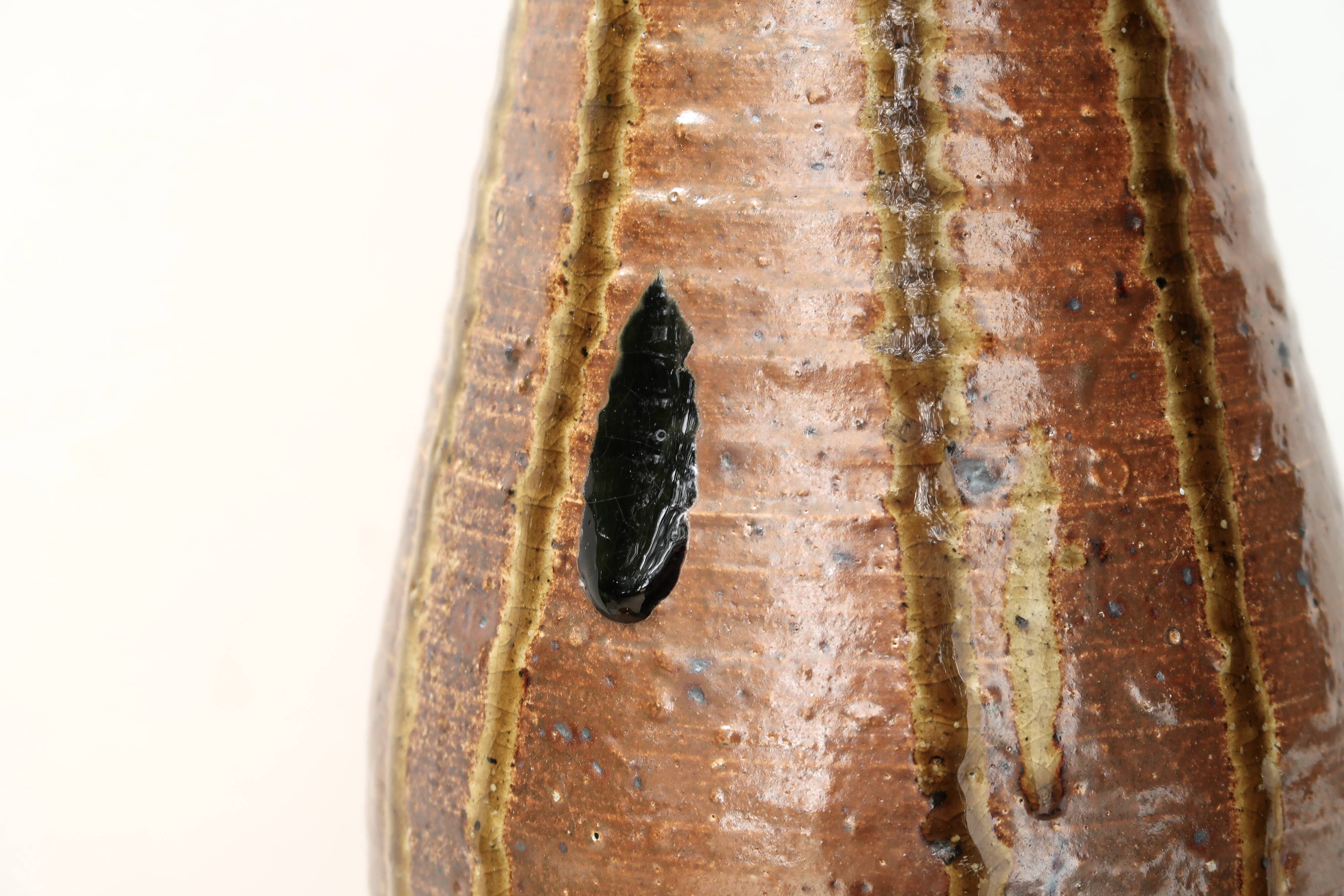 Sandstone lamp with potter's tear, 1970s
