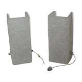 2 perspex wall sconces, 1970