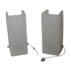 2 appliques perspex 1970