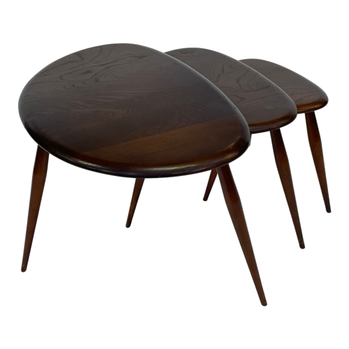 Ercol nesting tables side tables design set