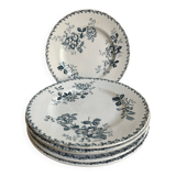 6 flat plates - Terre de fer, Acacia service
