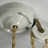 "RISE AND LOWER" SUSPENSION in OPALINE from the 1940s