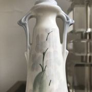Art Nouveau vase with lila decoration, Galluba & Hofmann