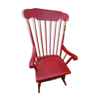 Vintage wooden rocking chair