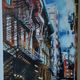 Modern acrylic painting Leonard New York Stairs
