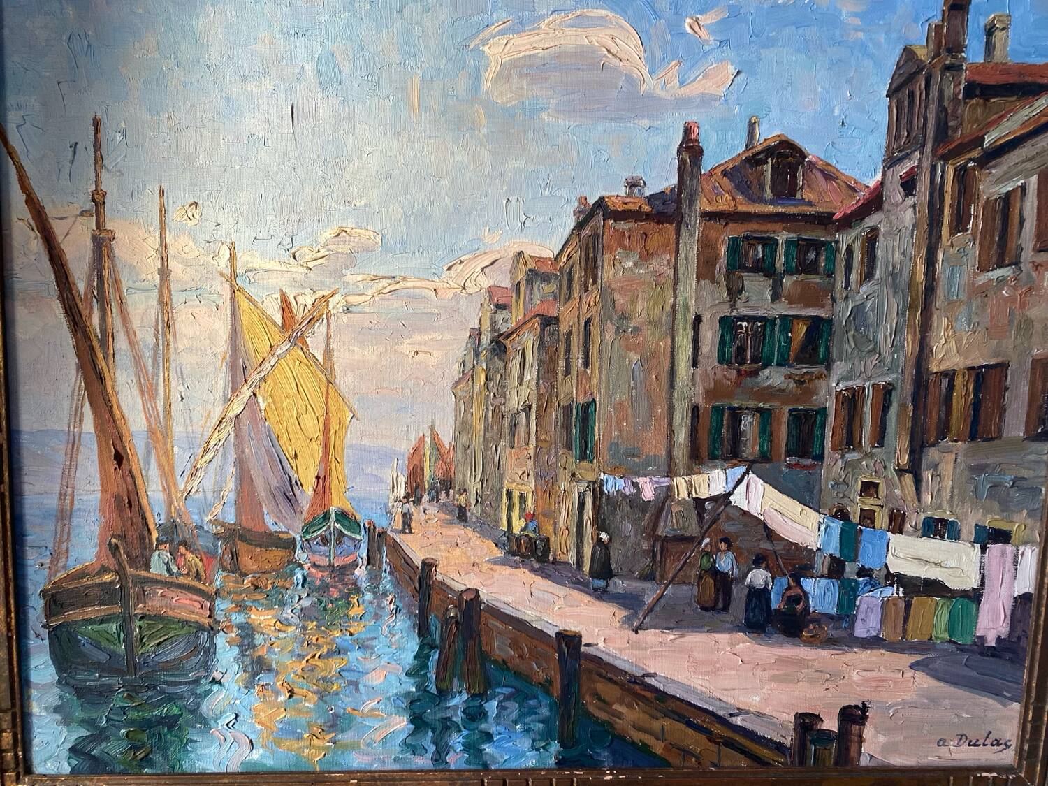 Mediterranean port landscape by Dulac
