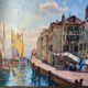 Mediterranean port landscape by Dulac