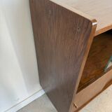 Buffet vaisselier vintage placage chêne