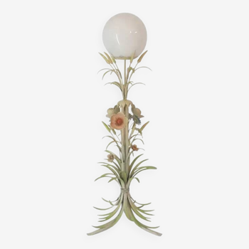 Flower Bouquet Pastel Floor Lamp 1960s Vintage Italian Sheaf Of Wheat Midcentury