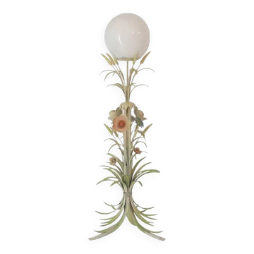 Flower Bouquet Pastel Floor Lamp 1960s Vintage Italian Sheaf Of Wheat Midcentury