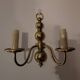 Paire d'appliques en laiton