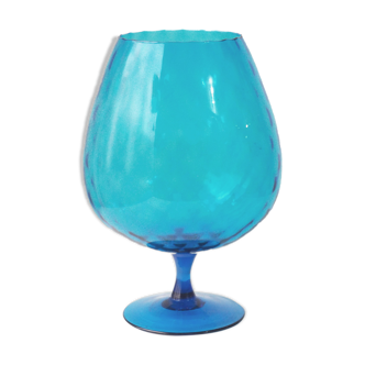 Italian vase blue glass