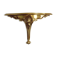 French vintage regency style gold resin half round console wall table 4022