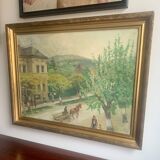 City view, oil on canvas, 1944