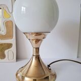 Vintage tulip base brass lamp