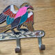 Hanging cloth bird brass