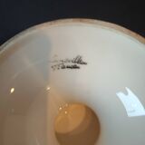 Vintage Lunéville compote dish with exotic fruit decoration from the 1960s.