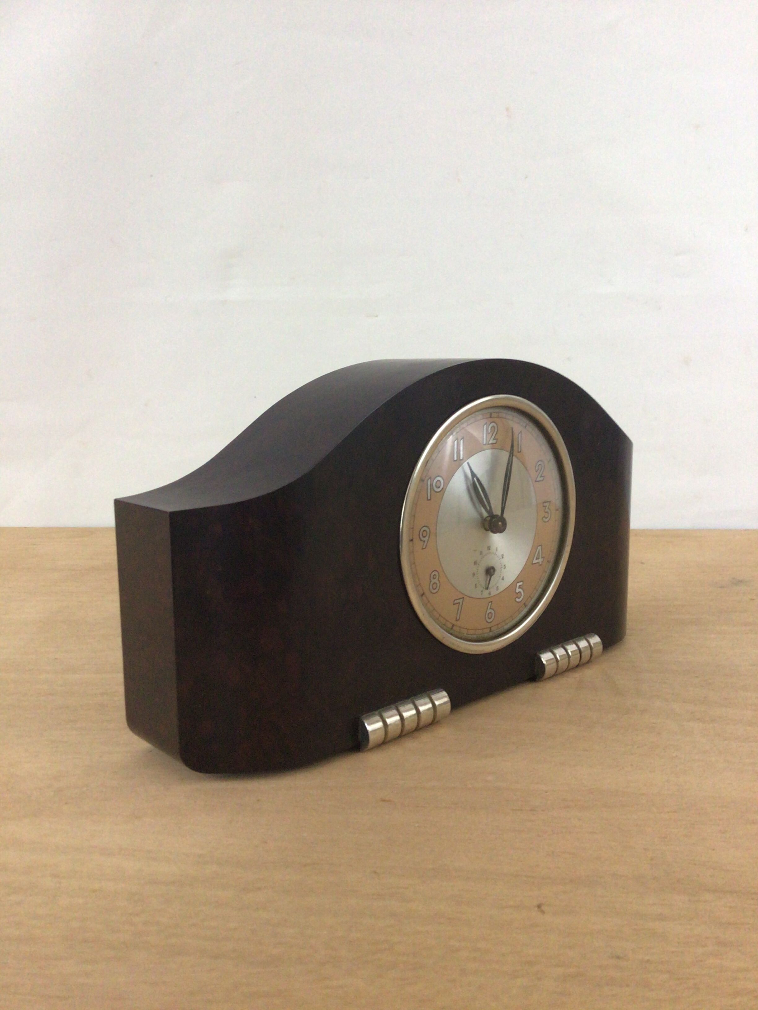Art deco clock in bakelite