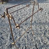 Wrought iron towel rack
