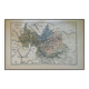 Map of Savoy, printed antique from 1889.