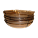 6 Duralex transparent smoked glass hollow plates