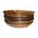 6 Duralex transparent smoked glass hollow plates