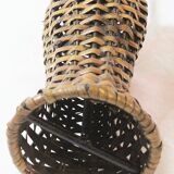 Wicker candle holder