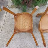 2 wooden bistro chairs, Baumann style
