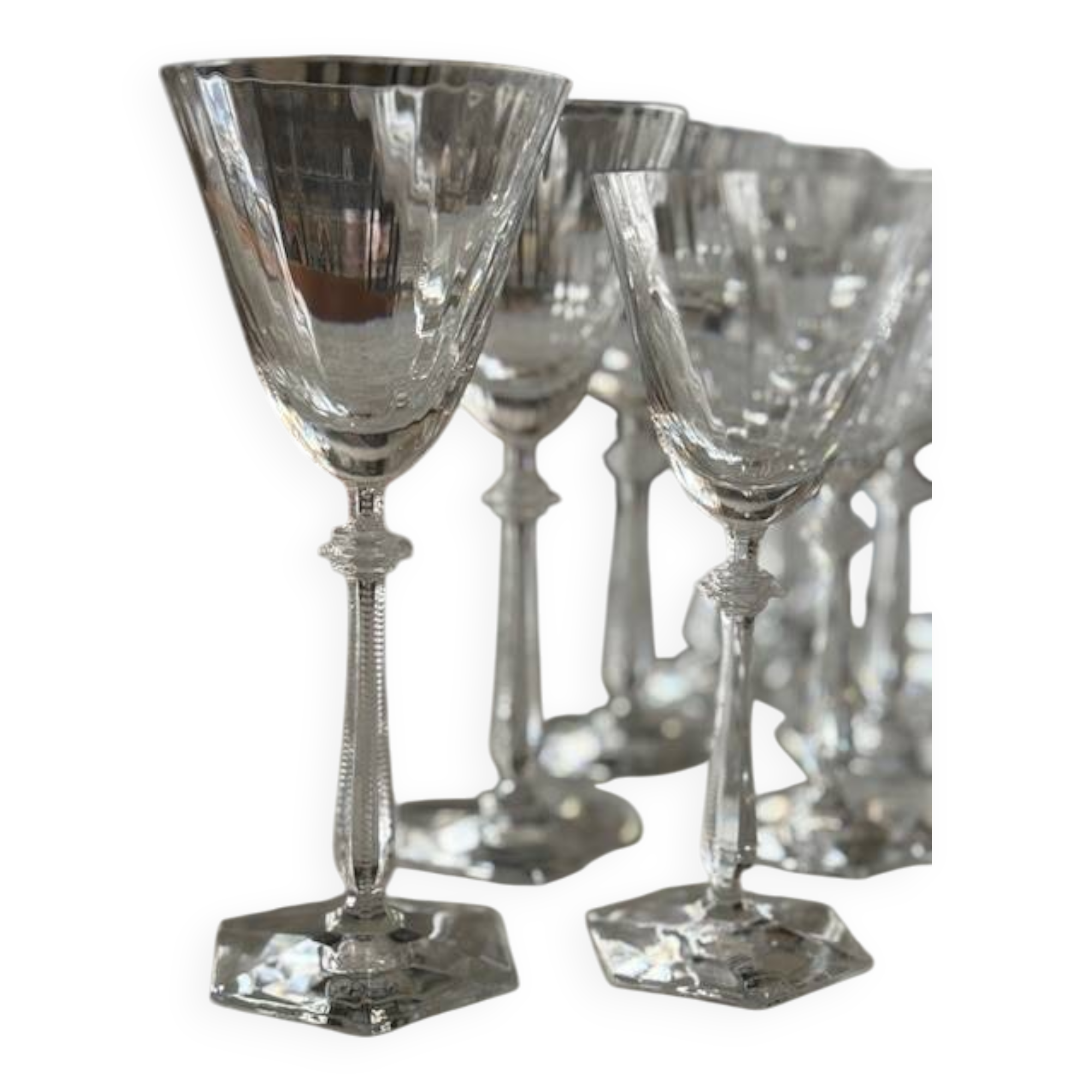 Verres cristal baccarat arcade - eau et vin