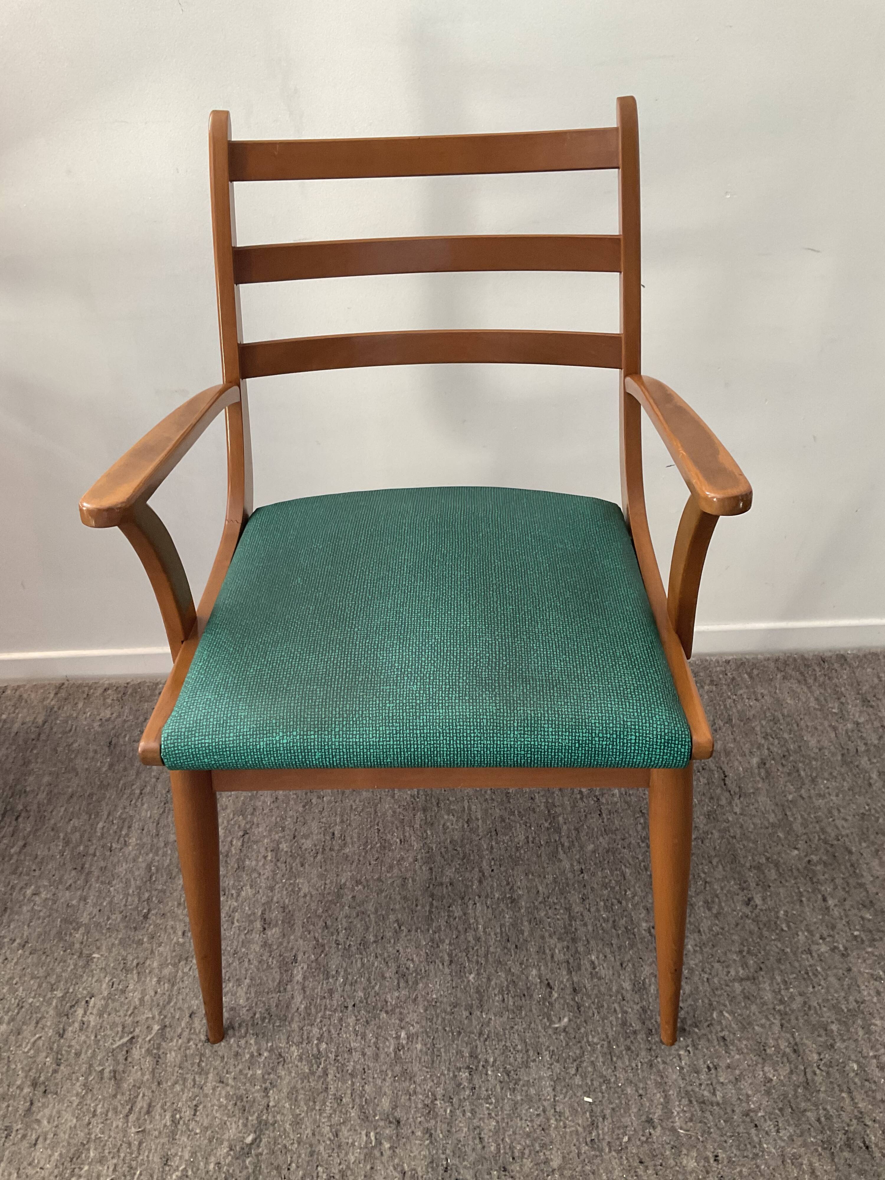 Scandinavian armchair from the 60s in solid beech