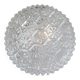 Ceiling light or wall light in moulded glass