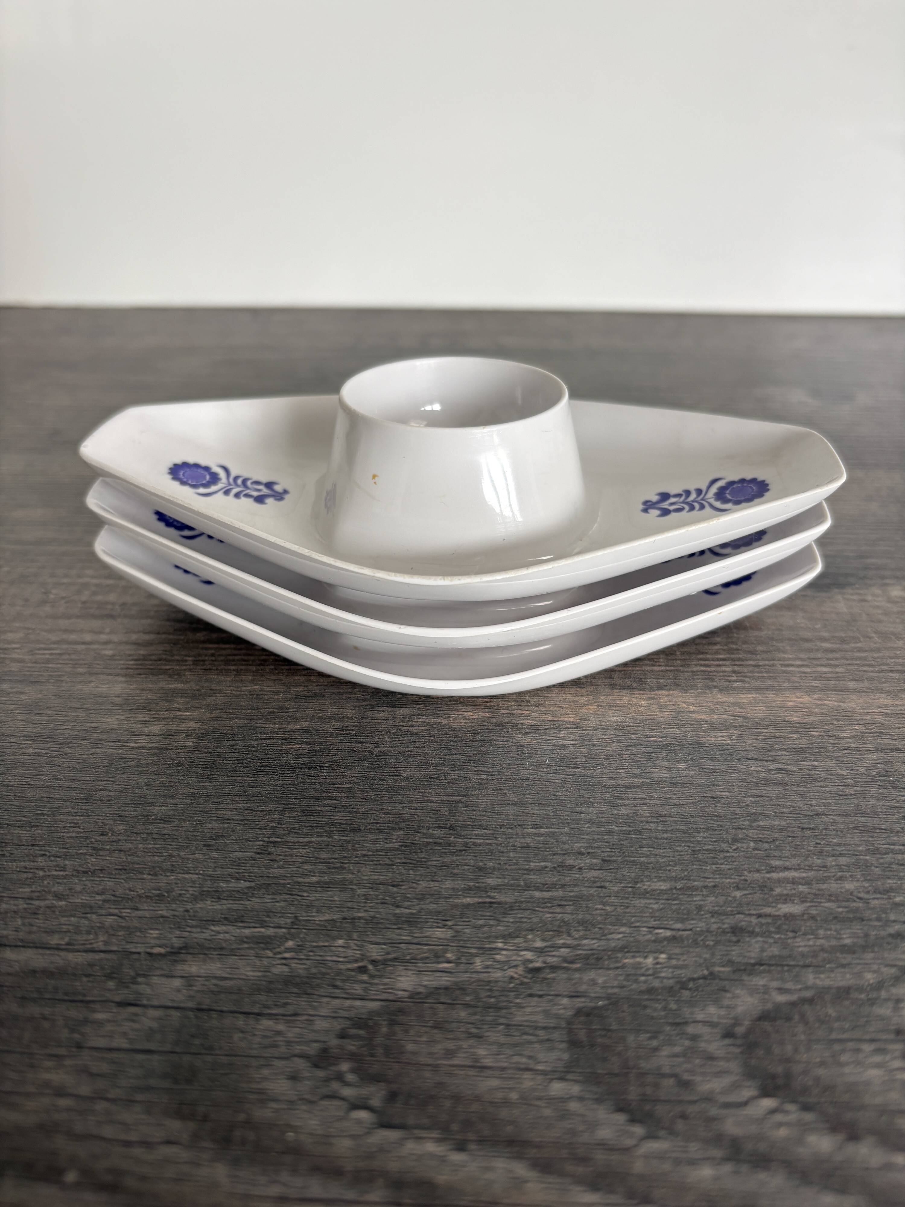 Vintage Kayser West Germany egg cup trio